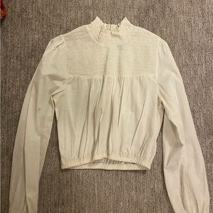 Cream long sleeve vintage top